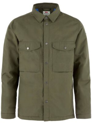 Fjällräven Ãvik Down Shirt Jacket Herre M Grøn Dunjakker